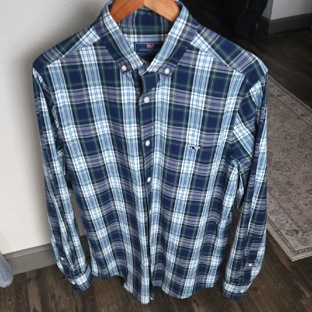 Vineyard Vines Men's Small Classic Fit Tucker Plaid Shirt EUC